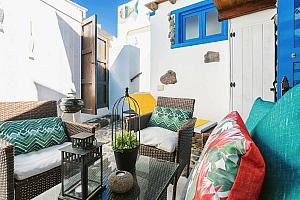 Patio with comfy seating