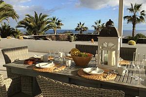 Dining on the terrace