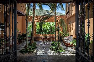 Hotel patio