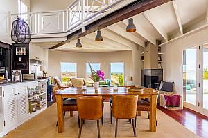 Kitchen and spacious living room