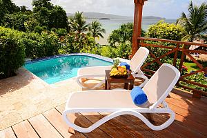 Private verandah and pool