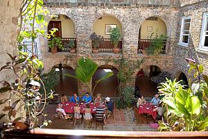 Restaurant courtyard