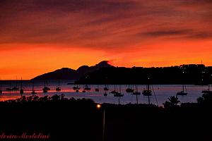 Sunset over Falmouth Bay