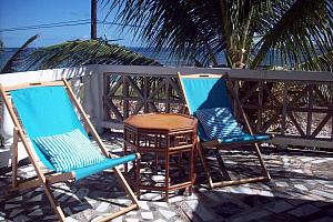 Hotel terrace beside the beach