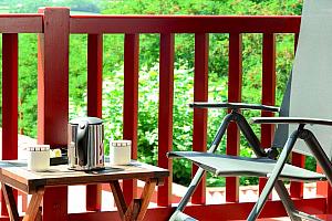 Coffee on the balcony