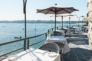 Dining terrace over the sea