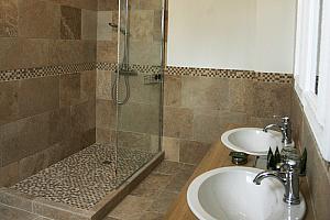 Bathroom with walk-in shower