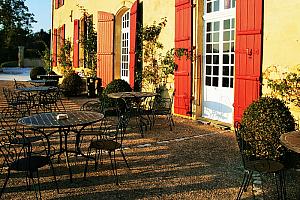 Terrace in front of the chateau