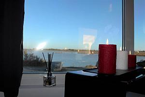 View across the lake