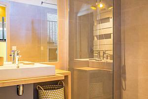 Large walk-in shower