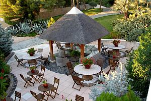Polynesian thatched hut