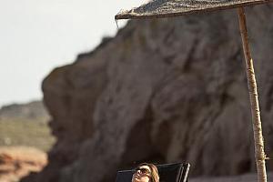 Lounger on the beach