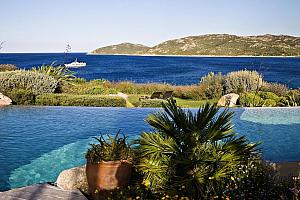 Infinity pool, Corsica hotel