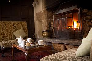 Lounge with open fire