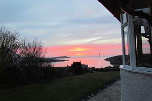 Sunset from Castellor B&B