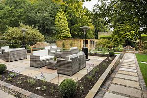 Hotel garden, Alnwick
