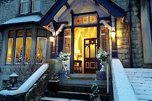 Snowy front door