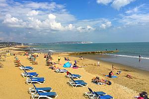 Beach in front of Haven Hall