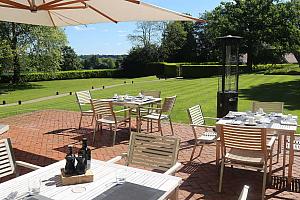 Terrace and garden