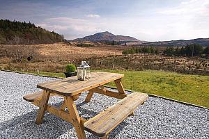 Terrace overlooking hills