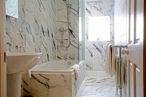 Marble en-suite bathroom
