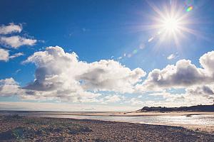 Alnmouth beach and estuary