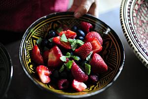 Fresh fruit for breakfast