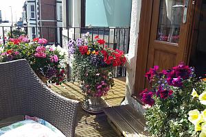 Flower filled terrace