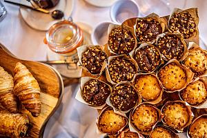 Croissants and cakes