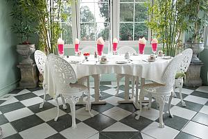 Breakfast in the conservatory
