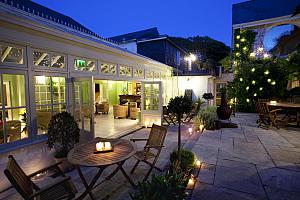 Conservatory and patio