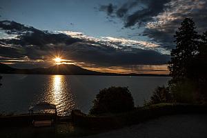 Sunrise over the lake