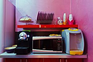 Microwave and coffee machines