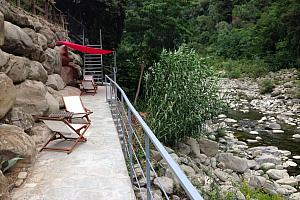Riverside terrace