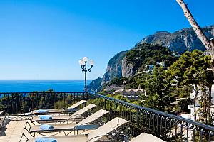 Sunbeds on the terrace