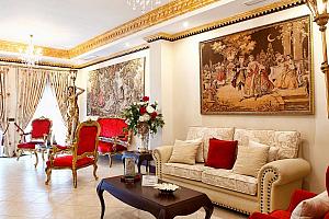 Boutique hotel lounge