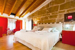 exposed stone walls