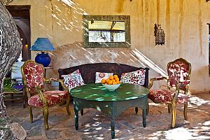 Private terrace, hotel on Ibiza