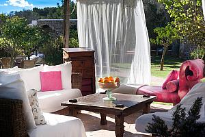Private terrace, hotel, Santa Agnes