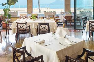 Hotel restaurant with sea view