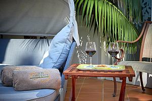 Drinks on the hotel terrace