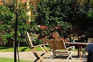 hotel garden, north Spain