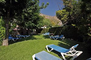 Lawn, Hotel Molino del Santo, Spain
