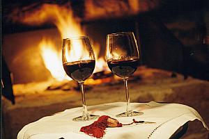 Log fire