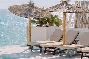 Sunbeds and parasols