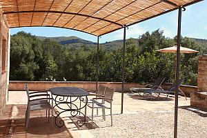 Private terrace, rural hotel, Mallorca