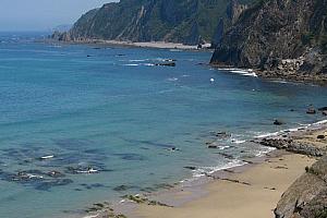 Asturias beach cliffs